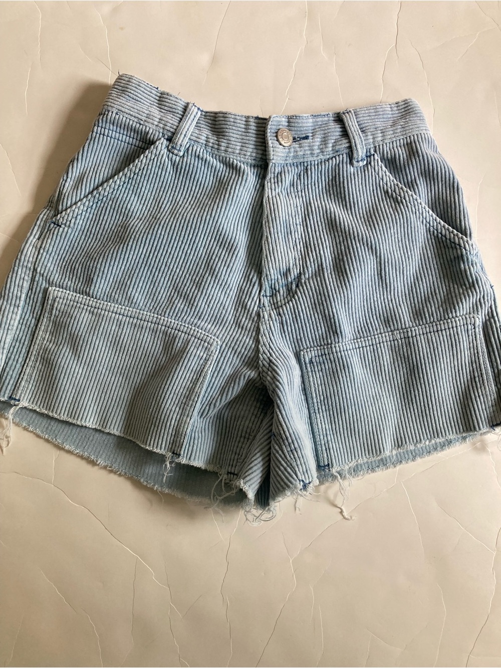 Pacsun Pac Sun cord shorts light blue 25 EUC